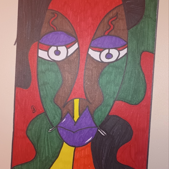 9"x12" sketch abstract wall art - Picture 7 of 12